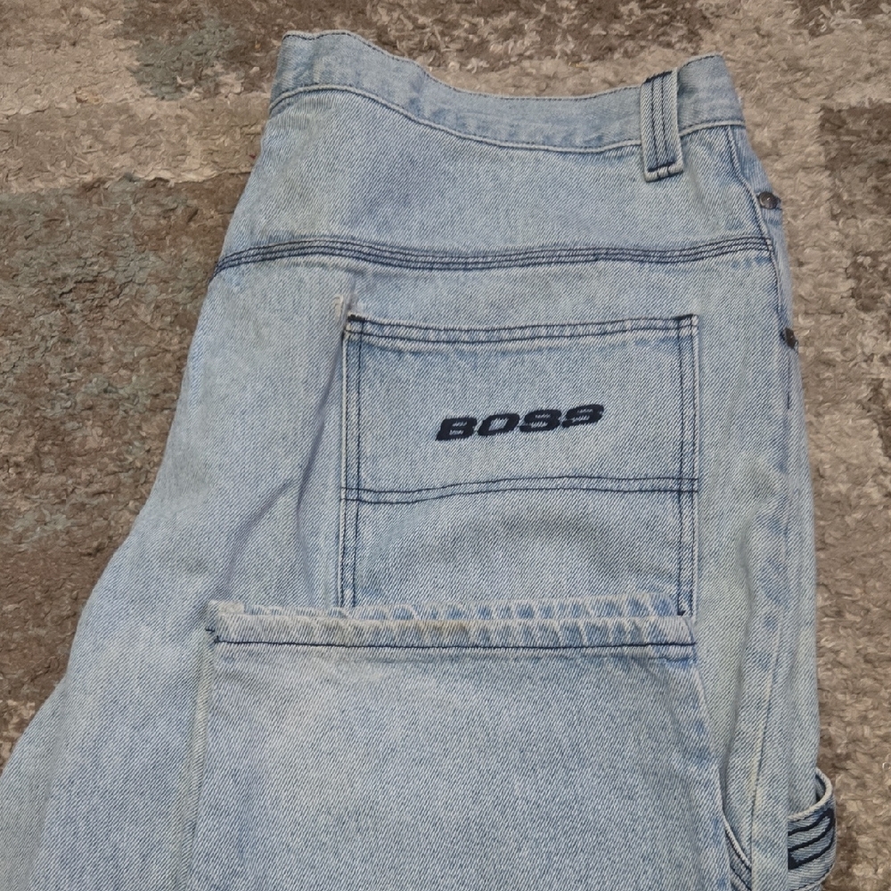 Boss Light Blue Casual Denim Pants